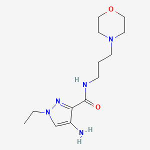 4-Amino-1-ethyl-N-(3-morpholin-4-ylpropyl)-1H-pyrazole-3-carboxamide