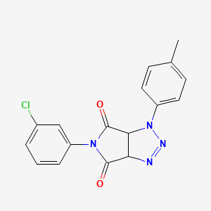 5-(3-chlorophenyl)-1-(p-tolyl)-1,6a-dihydropyrrolo[3,4-d][1,2,3]triazole-4,6(3aH,5H)-dione