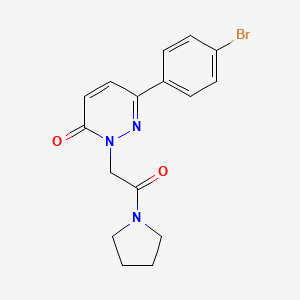 6-(4-Bromophenyl)-2-(2-oxo-2-pyrrolidin-1-ylethyl)pyridazin-3-one
