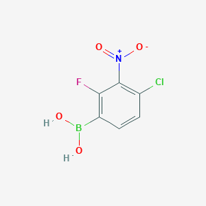(4-Chloro-2-fluoro-3-nitrophenyl)boronic acid