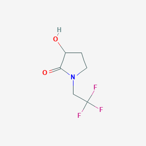 3-Hydroxy-1-(2,2,2-trifluoroethyl)pyrrolidin-2-one