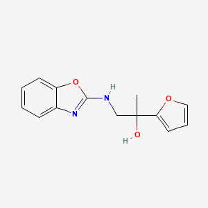1-(1,3-Benzoxazol-2-ylamino)-2-(furan-2-yl)propan-2-ol