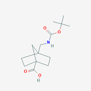 4-(((tert-Butoxycarbonyl)amino)methyl)bicyclo[2.2.1]heptane-1-carboxylic acid