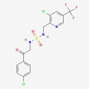 N-[2-(4-chlorophenyl)-2-oxoethyl]-N'-{[3-chloro-5-(trifluoromethyl)-2-pyridinyl]methyl}sulfamide
