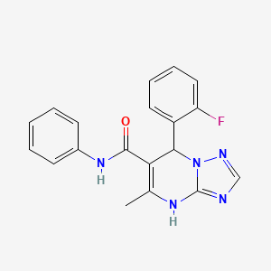 7-(2-fluorophenyl)-5-methyl-N-phenyl-4,7-dihydro[1,2,4]triazolo[1,5-a]pyrimidine-6-carboxamide