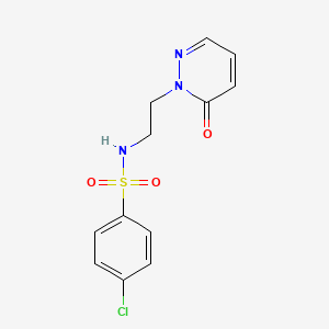 4-chloro-N-(2-(6-oxopyridazin-1(6H)-yl)ethyl)benzenesulfonamide