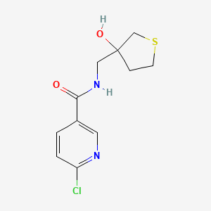 6-Chloro-N-[(3-hydroxythiolan-3-YL)methyl]pyridine-3-carboxamide