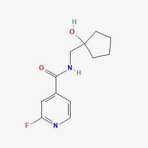 2-fluoro-N-[(1-hydroxycyclopentyl)methyl]pyridine-4-carboxamide