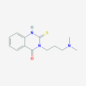 molecular formula C13H17N3OS B2405247 3-[3-(Dimethylamino)propyl]-2-sulfanyl-3,4-dihydroquinazolin-4-one CAS No. 16951-28-3