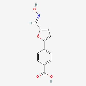 molecular formula C12H9NO4 B2405250 4-{5-[(E)-(hydroxyimino)methyl]furan-2-yl}benzoic acid CAS No. 56537-15-6