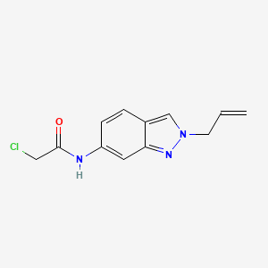 2-Chloro-N-(2-prop-2-enylindazol-6-yl)acetamide