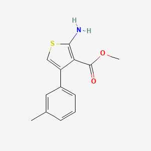molecular formula C13H13NO2S B2405269 Methyl 2-amino-4-(3-methylphenyl)thiophene-3-carboxylate CAS No. 350997-09-0