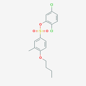 molecular formula C17H18Cl2O4S B2405274 (2,5-Dichlorophenyl) 4-butoxy-3-methylbenzenesulfonate CAS No. 2361793-94-2