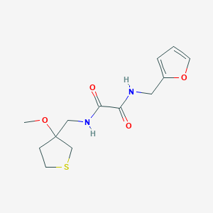 molecular formula C13H18N2O4S B2405276 N1-(furan-2-ylmethyl)-N2-((3-methoxytetrahydrothiophen-3-yl)methyl)oxalamide CAS No. 1706333-87-0