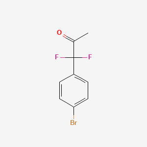 molecular formula C9H7BrF2O B2405285 1-(4-Bromophenyl)-1,1-difluoropropan-2-one CAS No. 897934-99-5