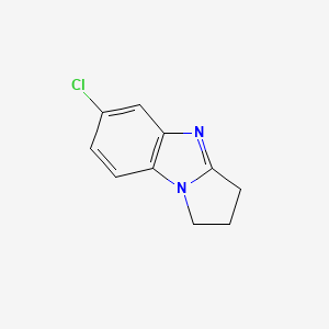 molecular formula C10H9ClN2 B2405287 6-Chloro-2,3-dihydro-1H-pyrrolo[1,2-a]benzimidazole CAS No. 10252-95-6