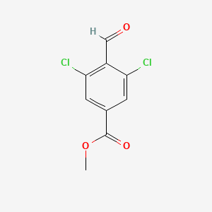 molecular formula C9H6Cl2O3 B2405291 Methyl 3,5-dichloro-4-formylbenzoate CAS No. 1465326-89-9