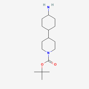 molecular formula C16H30N2O2 B2405296 Tert-butyl 4-(4-aminocyclohexyl)piperidine-1-carboxylate CAS No. 889947-58-4