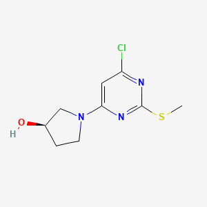 (R)-1-(6-Chloro-2-(methylthio)pyrimidin-4-yl)pyrrolidin-3-ol