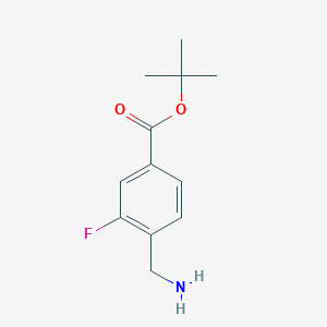 Tert-butyl 4-(aminomethyl)-3-fluorobenzoate
