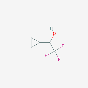 molecular formula C5H7F3O B2405345 1-Cyclopropyl-2,2,2-trifluoroethan-1-ol CAS No. 1993-77-7