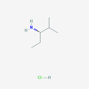 molecular formula C6H16ClN B2405349 (3S)-2-methylpentan-3-amine Hydrochloride CAS No. 196930-00-4