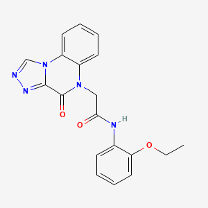 molecular formula C19H17N5O3 B2405411 N-(2-ethoxyphenyl)-2-{4-oxo-4H,5H-[1,2,4]triazolo[4,3-a]quinoxalin-5-yl}acetamide CAS No. 1358984-64-1
