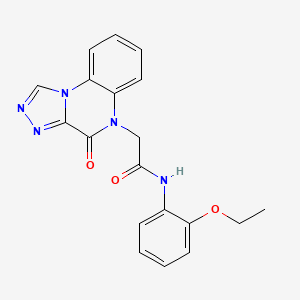 molecular formula C19H17N5O3 B2405411 N-(2-乙氧基苯基)-2-(4-氧代[1,2,4]三唑并[4,3-a]喹喔啉-5(4H)-基)乙酰胺 CAS No. 1358984-64-1