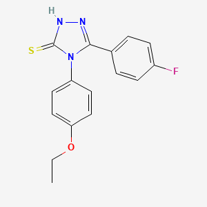 molecular formula C16H14FN3OS B2405417 4-(4-ethoxyphenyl)-5-(4-fluorophenyl)-4H-1,2,4-triazole-3-thiol CAS No. 54543-43-0