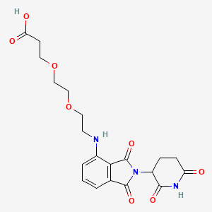 molecular formula C20H23N3O8 B2405478 Pomalidomide-PEG2-COOH 