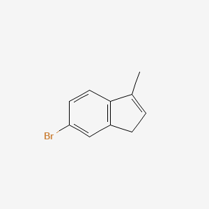 molecular formula C10H9Br B2405607 5-Bromo-1-methyl-3H-indene CAS No. 119999-25-6