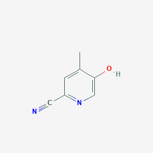 molecular formula C7H6N2O B2405666 5-Hydroxy-4-methylpicolinonitrile CAS No. 1256792-51-4