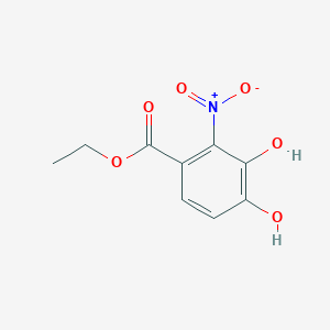 molecular formula C9H9NO6 B2405672 Ethyl 3,4-dihydroxy-2-nitrobenzoate CAS No. 1384868-07-8