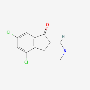 4,6-Dichloro-2-[(dimethylamino)methylene]-1-indanone