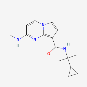 N-(2-Cyclopropylpropan-2-yl)-4-methyl-2-(methylamino)pyrrolo[1,2-a]pyrimidine-8-carboxamide