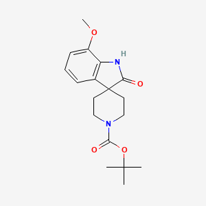 tert-Butyl 7-methoxy-2-oxospiro[indoline-3,4'-piperidine]-1'-carboxylate