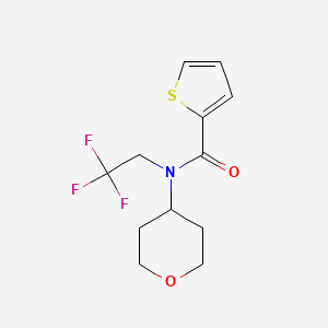 N-(tetrahydro-2H-pyran-4-yl)-N-(2,2,2-trifluoroethyl)thiophene-2-carboxamide