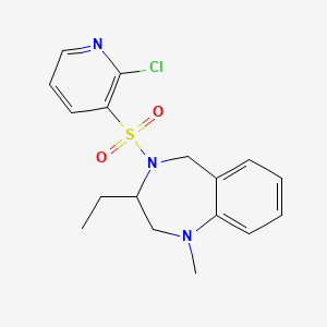4-[(2-chloropyridin-3-yl)sulfonyl]-3-ethyl-1-methyl-2,3,4,5-tetrahydro-1H-1,4-benzodiazepine