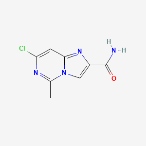 7-Chloro-5-methylimidazo[1,2-c]pyrimidine-2-carboxamide