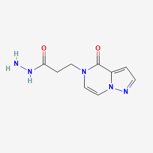 3-(4-Oxopyrazolo[1,5-a]pyrazin-5-yl)propanehydrazide