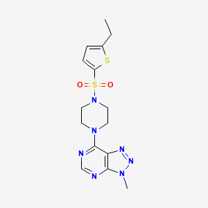 7-(4-((5-ethylthiophen-2-yl)sulfonyl)piperazin-1-yl)-3-methyl-3H-[1,2,3]triazolo[4,5-d]pyrimidine
