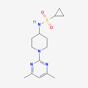 N-[1-(4,6-Dimethylpyrimidin-2-yl)piperidin-4-yl]cyclopropanesulfonamide