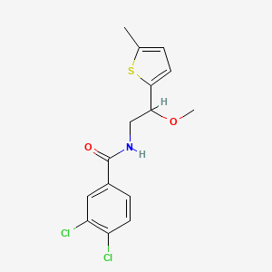 3,4-dichloro-N-(2-methoxy-2-(5-methylthiophen-2-yl)ethyl)benzamide