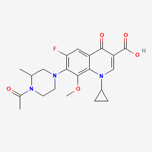 7-(4-Acetyl-3-methylpiperazin-1-yl)-1-cyclopropyl-6-fluoro-8-methoxy-4-oxo-1,4-dihydroquinoline-3-carboxylic acid
