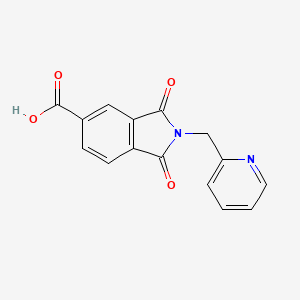 1,3-dioxo-2-(pyridin-2-ylmethyl)-2,3-dihydro-1H-isoindole-5-carboxylic acid