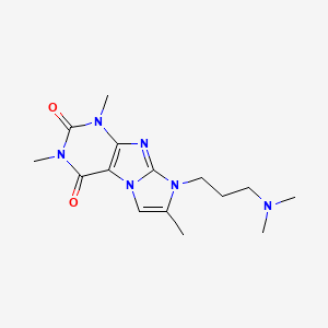 8-(3-(dimethylamino)propyl)-1,3,7-trimethyl-1H-imidazo[2,1-f]purine-2,4(3H,8H)-dione
