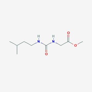 molecular formula C9H18N2O3 B2405791 methyl 2-(3-isopentylureido)acetate CAS No. 1429903-44-5