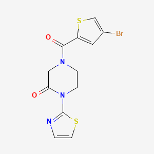 4-(4-Bromothiophene-2-carbonyl)-1-(thiazol-2-yl)piperazin-2-one