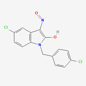 5-chloro-1-(4-chlorobenzyl)-1H-indole-2,3-dione 3-oxime