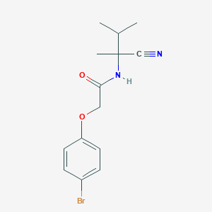 molecular formula C14H17BrN2O2 B2405809 2-(4-bromophenoxy)-N-(1-cyano-1,2-dimethylpropyl)acetamide CAS No. 1110928-52-3